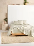 House Vienna Fitted Sheet (linen) - King Single: 107CM X 203CM. Fixed Price $68.26.