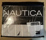 New Nautica Classic Pinstripe Sheet Set White, Navy & Light Blue- Queen. Fixed Price $37.00.