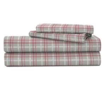 Brand New Izod David Plaid Grey Queen Size Sheet Set Microfiber. Fixed Price $19.95.