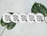 Sisters In Christ Are For Life Matte Sheet Set Of 12 2". Fixed Price $15.00.