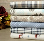 Bibb Home 100% Cotton Printed Flannel Set - Cozy Soft Deep Pocket. Fixed Price $34.99.