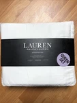 Ralph Lauren Dunham Sateen Queen Size Sheet Set New White 300 Count 100%COTTON. Fixed Price $64.99.
