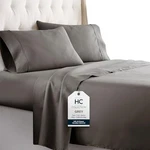 Hc Collection Queen Sheets Set - Bedding & Pillowcases W/ 16 Inch. Fixed Price $46.99.