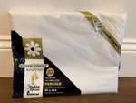 Penn-prest Percale Penney's Solid White Color Double Bed Flat Sheet 81" X 104". Fixed Price $15.00.