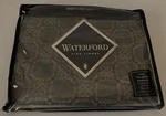 Waterford Fine Linens Dimitrios Tailored Window Valance New Charcoal 55"X18". Fixed Price $42.98.