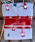 Avanti Linens Twin Size Gnome Winter Christmas Flannel Sheets Set - All Cotton. Fixed Price $28.00.
