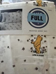 Berkshire Full Size Printed Original Winnie The Pooh Sheet Set Life Is Good New. Fixed Price $45.50.