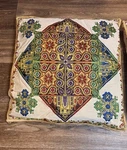 Luxury Embroidered Tapestry Pillow Set Pair Middle Eastern Boho Geometric Gold. Fixed Price $76.49.