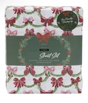 Envogue Chiristmas Bows Red & Pink Quaint Holiday Queen Sheet Set New. Fixed Price $60.00.