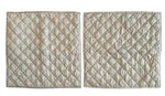 Calvin Klein Home European Pillow Shams Set Of Taupe Quilted 26X26. Fixed Price $44.87.