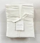 Pottery Barn Tencel King Sheet Set White Luxurious Soft Satin Weave Nwt. Fixed Price $209.00.