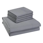 Hotel Style 800 Thread Count Cotton 6-PIECE Sheet Set Full Silver New Sealed. Fixed Price $46.50.