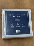 Malouf Weekender 600 Thread Count Cotton Blend Sheet Set Twin Xl Slate Gray. Fixed Price $59.00.