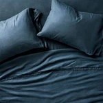 Queen 100% Linen Sheet Set Dark Mineral Blue - Casaluna. Fixed Price $61.99.