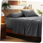 Sheet Set 22" Deep Pockets Luxury 1800 Ultra-soft Queen 03 Grey. Fixed Price $62.38.