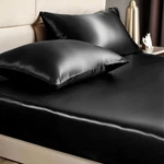 Bedelite Satin Fitted Sheet And Pillowcases Set, Luxury Soft Similar To Silk Bot. Fixed Price $32.01.