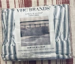 Vhc Brands Farmhouse Ticking Stripe Pillow Case Set Of 2 Blue Bedroom Decor. Fixed Price $20.00.