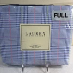 Lauren Ralph Studio Glen Plaid Seaview Full Flat Sheet 100% Cotton Blue. Fixed Price $34.97.