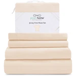 Posh Home Jersey Knit Sheet Set 3-PIECE T-shirt Breathable Soft Cotton Bed. Fixed Price $54.71.