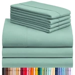 Luxclub 7 Pc Split King Set Bed Deep Pockets 18" Eco Friendly Wr.... Fixed Price $58.12.