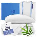 Kickoff Viscose Bamboo Sheets King Size 4-PC 100% Organic Bed .... Fixed Price $140.53.