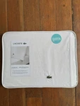 Lacoste Home Solid Cotton Percale 4-PC Sheet Set, Queen Color White Plain. Fixed Price $29.95.