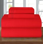 Elegant Comfort Luxury Soft 1500 Premier Egyptian 4-PIECE Premium King, Red. Fixed Price $33.63.