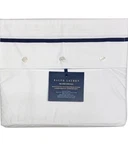 Ralph Lauren Home Palmer Percale Queen Flat Sheet White Polo Navy Organic Cotton. Fixed Price $50.99.