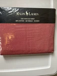 Ralph Lauren Small Gingham Red Twin Flat Sheet White Check Cotton Vintage. Fixed Price $50.00.