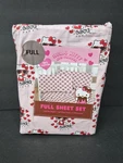 Hello Kitty Sanrio Full Size Sheet Set With Hearts, 100% Cotton. Fixed Price $34.98.