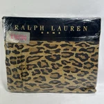 Vintage Ralph Lauren Aragon Leopard Twin Flat Sheet Combed Cotton. Fixed Price $99.95.
