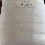 Aqua King Sheet Set French Linen Snow White Bloomingdales New. Fixed Price $199.99.