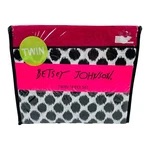 New Betsey Johnson Ikat Dot 3 Pc Sheet Set Twin Cotton Blend White/black/red. Fixed Price $35.99.