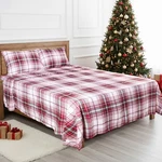 Hitime Luxury Microfiber Christmas Sheet Deep Pocket Fit 16" Bedding Sets. Fixed Price $24.99.