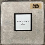 Beekman 1802 Minetto Cal King Fitted Sheet Woodsmoke Deep Pockets. Fixed Price $49.95.