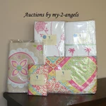 Pottery Barn Kids Lexi Tropical Palm Twin Quilt+sham+sheets+duvet+pillow Bright. Fixed Price $359.95.