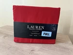 New Ralph Lauren Full Size Admiral Red Dunham Sateen Sheet Set Fits 18" Mattress. Fixed Price $69.99.