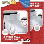 Pokemon Pikachu 4-PIECE Full Size Microfiber Sheet Set (ages 3+) Nwt. Fixed Price $39.99.