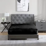 Cathay Home Queen Flannel-plush Fur Fitted Sheet Ultra Soft & Thick F.... Fixed Price $25.56.