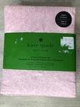 Kate Spade New York 4 Piece Full Sheet Set 100% Cotton Chalk Pink Outline Hearts. Fixed Price $33.99.