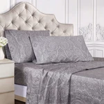 Superior Cotton Blend Bed Sheet Set Italian Paisley Design Includes 1 Fully. Fixed Price $133.25.