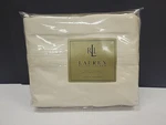 Ralph Lauren Estate Sateen 450 Thread Count King Flat Sheet Ivory New. Fixed Price $140.00.