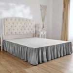 Mellanni Bed Skirt 15-INCH Tailored Ruffled Drop, Frame And Box Spring Cover. Fixed Price $19.97.