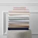 Hudson Park 680 Tc Full Sateen Fitted Sheet Pumice Beige. Fixed Price $76.00.