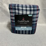 Cuddl Duds Sheet Set Twin Blue Heavyweight Flannel Plaid 100% Cotton. Fixed Price $29.00.