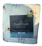 Cuddl Duds King Size Heavyweight Flannel Sheet Set Scenic Snowman MAR26. Fixed Price $69.79.