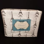 Whimsical Paris France Eiffel Tower Oah 3-PC Twin Xl Sheet Set White Black. Fixed Price $18.95.