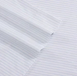 Laura Ashley Queen Ramona Blue/white Stripe 300TC Soft Cotton 4 Pc Sheet Set. Fixed Price $80.00.