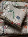 Nos Sears Living Home Percale Twin Size Comforter- Sheet-sham Tulip New. Fixed Price $69.65.
