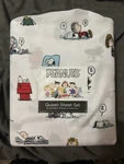 Peanuts 4-PIECE Queen Size Soft Sheet Set W/ Snoopy Charlie Brown Linus Sleeping. Fixed Price $39.99.